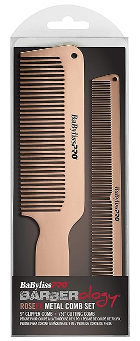 BaByliss PRO RoseFX Metal Comb Set
