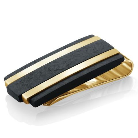 Italgem Steel | Gold-IP Carbon Fibre Moneyclip