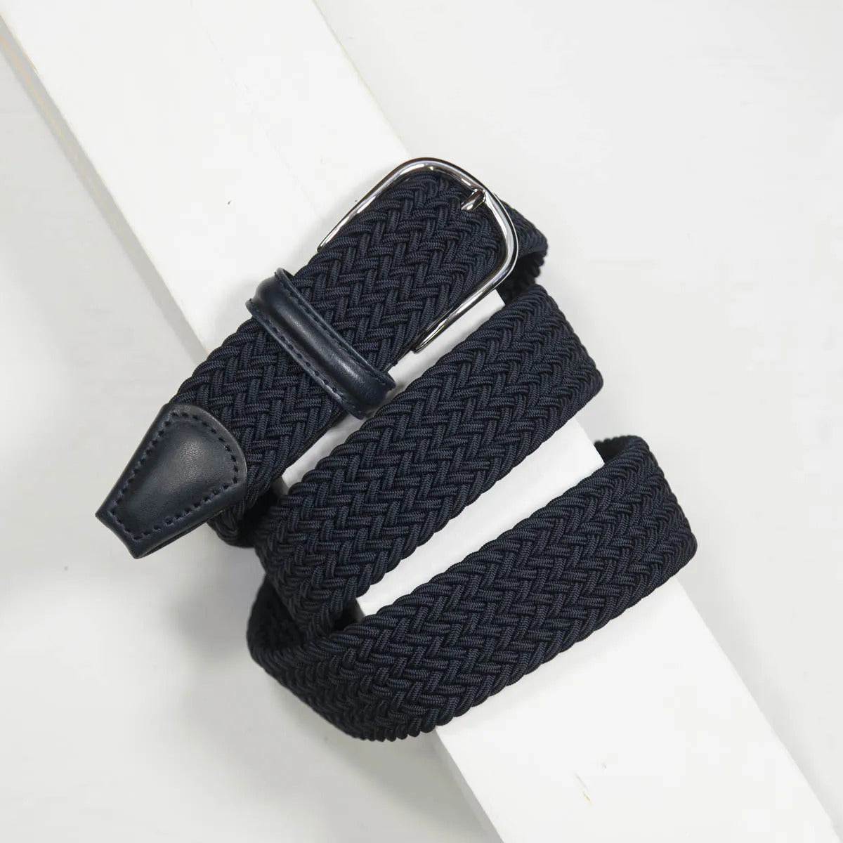 ANDERSON'S BELT | Navy Blue Woven