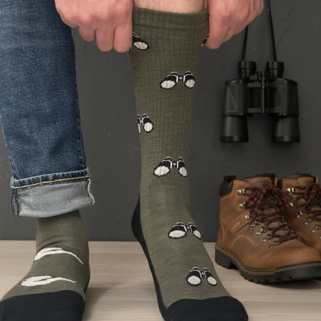 Friday Sock Co. | Men's Bird & Birdwatching Merino Wool