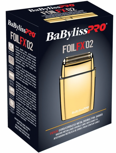 BABYLISSPRO FOILFX02 CORDLESS METAL DOUBLE FOIL SHAVER Facial