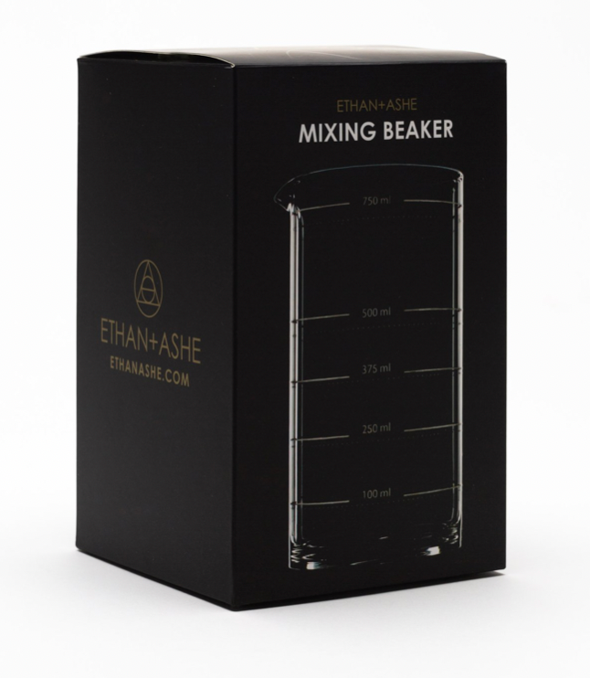 Black box with picture of glass mixing beaker