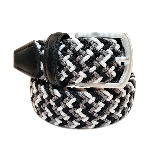 Anderson Belt, Black White Multi, Mens Belts