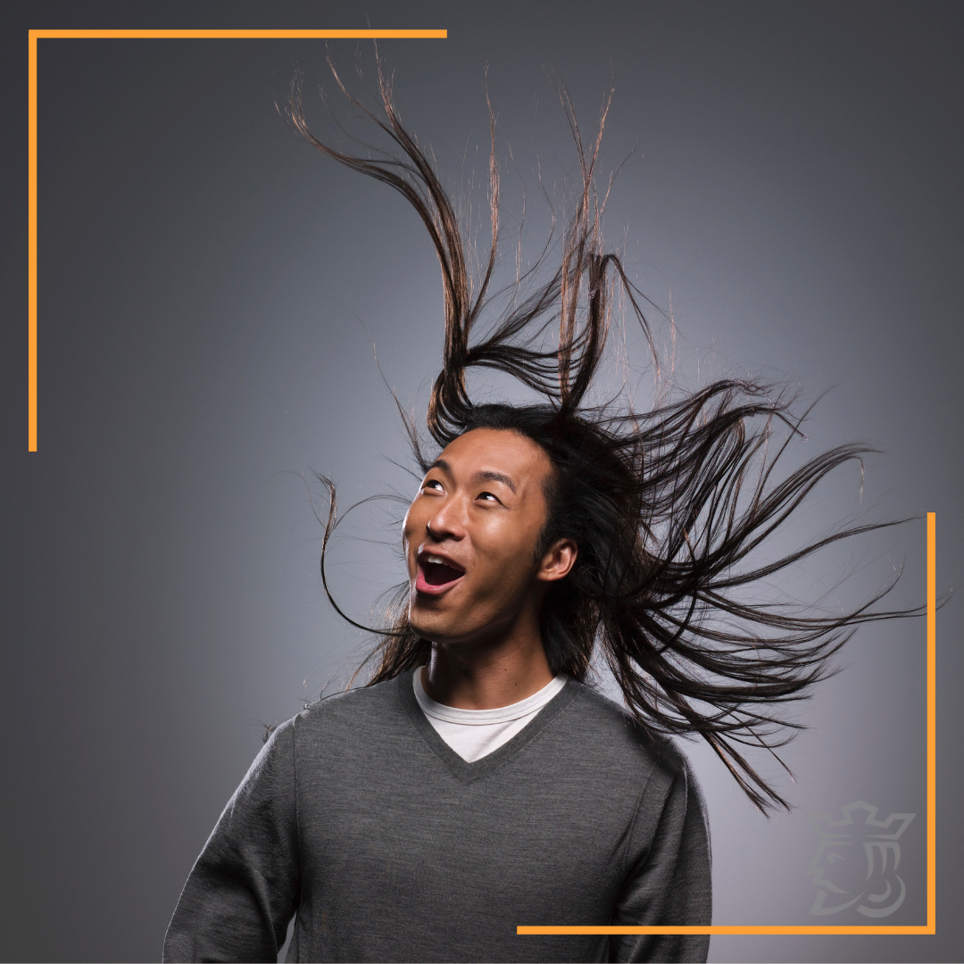 Man with long hair