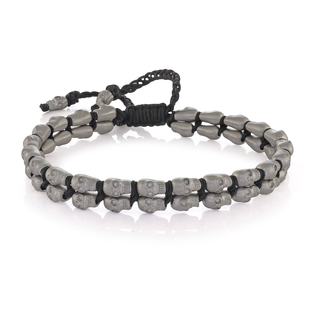 Italgem Steel | Matte S. Steel Mini Skull DOuble Layered Black N
