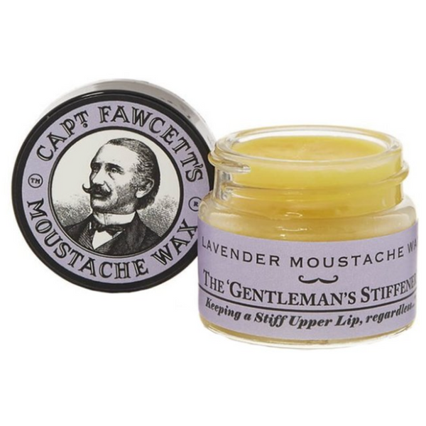 Captain Fawcett's Lavender Moustache Wax in Jar