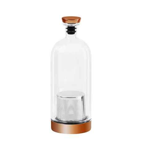Infused spirits vessel in copper colour. Custom infused cocktails at home. 