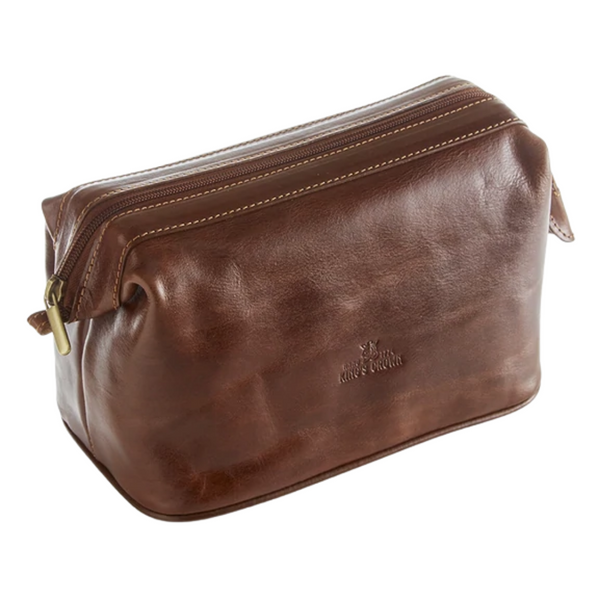 KING'S CROWN | Leather Toiletry Bag