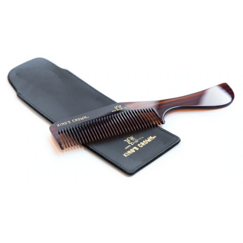 KING'S CROWN | Prestige Comb With Leather Case
