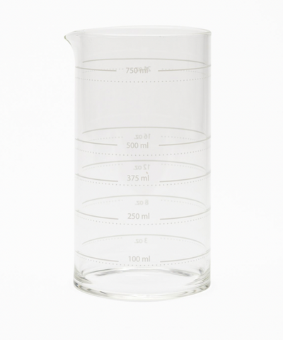 Glass Cocktail Mixing Beaker with Measurements