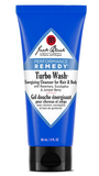 Jack Black Turbo Wash energizing cleanser for hair and body 3 fl oz in a blue bottle