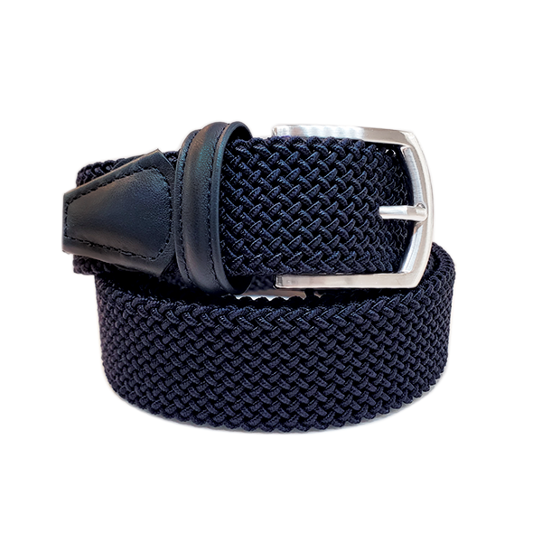 Anderson´s Belt - Dark Blue Woven made in Italy. Available at King´s Crown, Toronto.