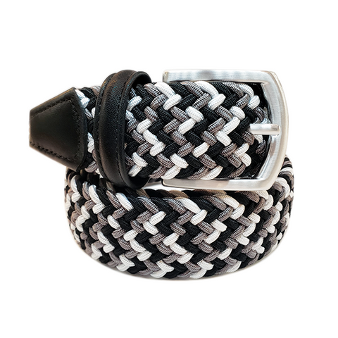 ANDERSON'S BELT | Black and White Multi Woven