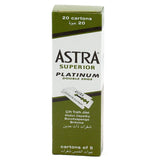 Green Box of Astra Double Edge Safety Razor with 20 cartons of 5 blades each