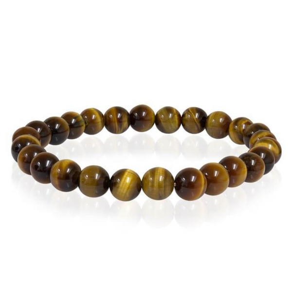 Italgem Steel | Yellow Tiger Eye Bead Bracelet