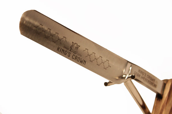 KING'S CROWN | Olive Wood Straight Razor | Straight Razor Kit ...